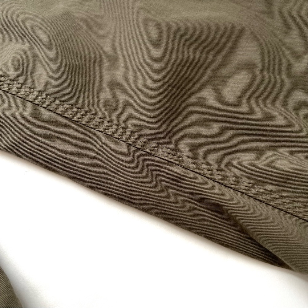 A.L.C. FINLEY WIDE LEG LACE UP BACK PALAZZO PANT OLIVE GREEN CROPPED PAN… - Picture 14 of 16